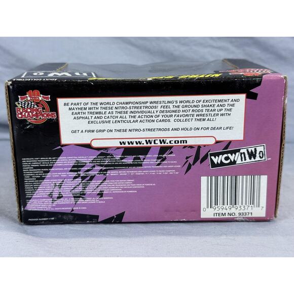 Vintage 1999 Racing Champions WCW nWo Nitro-Streetrods 1/64 Die-Cast Boxed - Picture 4 of 5